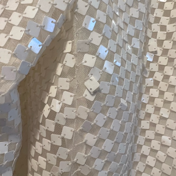 Armani Collezioni Vintage Italian Sequin white jacket - Picture 2 of 5